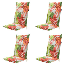 Madison tuinstoelkussen hoge rug iven terra ca. 123x50 cm set van 4
