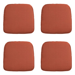 Madison zitkussen wicker panama terra ca. 48x48 cm set van 4