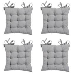 Madison zitkussen toscane napels grey ca. 46x46 cm set van 4