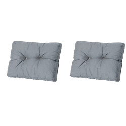 Madison florance zitkussen rib grey ca. 43x60 cm set van 2
