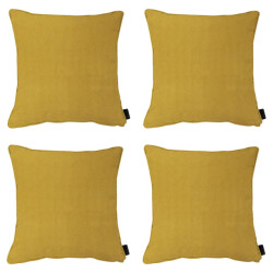 Madison sierkussen panama mustard ca. 60x60 cm set van 4