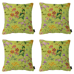 Madison sierkussen milly green ca. 50x50 cm set van 4