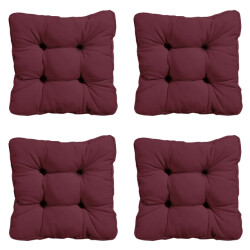 Madison zitkussen florance panama bordeaux ca. 47x47 cm set van 4