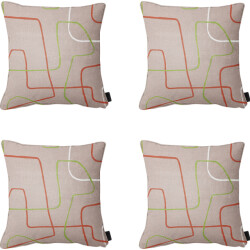 Madison sierkussen joah terra ca. 50x50 cm set van 4