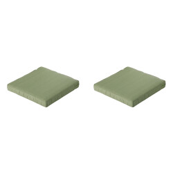 Madison lounge zitkussen basic green ca. 60x60 cm set van 2