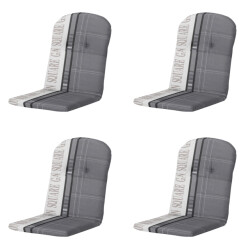 Madison kuipstoelkussen hoge rug garden grey ca. 96x45 cm set van