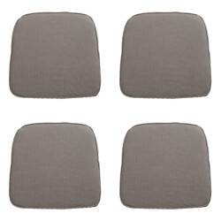 Madison zitkussen wicker rib liver ca. 48x48 cm set van 4