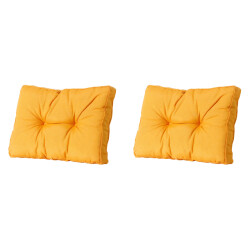 Madison florance rugkussen panama golden glow ca. 43x73 cm set van 2
