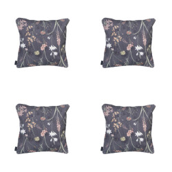 Madison sierkussen donna grey canvas eco+ ca. 50x50 cm set van 4