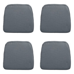 Madison zitkussen wicker rib grey ca. 48x48 cm set van 4