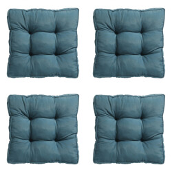 Madison zitkussen florance panama sea blue ca. 47x47 cm set van 4