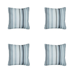 Madison sierkussen righe grey ca. 50x50 cm set van 4