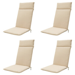 Madison tuinstoelkussen hoge rug canvas eco+ ca. 120x50 cm set van
