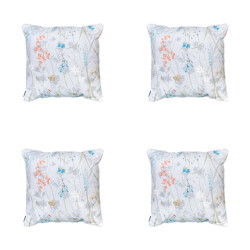 Madison sierkussen donna azure canvas eco+ ca. 50x50 cm set van 4
