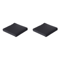 Madison lounge zitkussen basic black ca. 60x60 cm set van 2