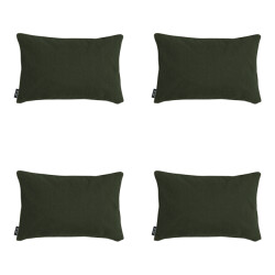 Madison sierkussen green canvas eco+ ca. 30x50 cm set van 4