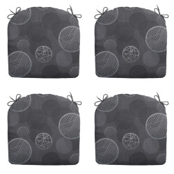 Madison zitkussen circle grey ca. 46x48 cm set van 4