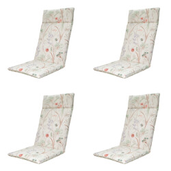 Madison tuinstoelkussen hoge rug donna natural canvas eco+ ca. 120x50 cm -