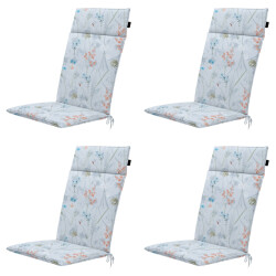 Madison tuinstoelkussen hoge rug donna azure canvas eco+ ca. 120x50 cm -