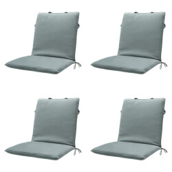 Madison stapelstoelkussen silver canvas eco+ ca. 97x49 cm set van 4