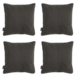 Madison sierkussen dark grey canvas eco+ ca. 50x50 cm set van 4