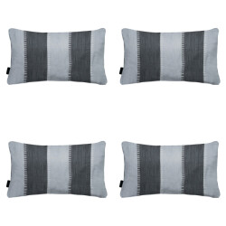 Madison sierkussen banda grey ca. 30x50 cm set van 4