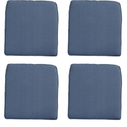 Madison zitkussen wicker panama safier blue ca. 48x48 cm set van 4