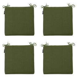 Madison zitkussen moss green canvas eco+ ca. 40x40 cm set van 4