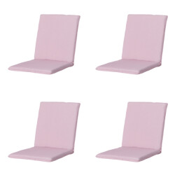 Madison stapelstoelkussen panama soft pink ca. 97x49 cm set van 4