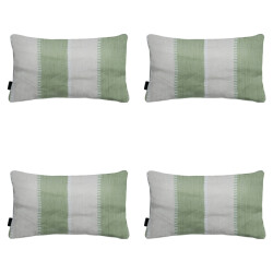 Madison sierkussen banda kaki ca. 30x50 cm set van 4
