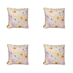 Madison sierkussen florina purple ca. 50x50 cm set van 4