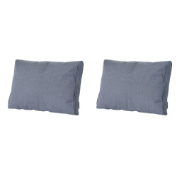 Madison lounge profi-line manchester denim grey ca. 40x60 cm set van 2