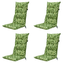 Madison tuinstoelkussen hoge rug fergus green ca. 123x50 cm set van 4