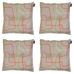 Madison zitkussen joah terra ca. 50x50 cm set van 4
