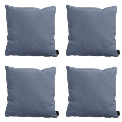 Madison sierkussen panama safier blue ca. 60x60 cm set van 4