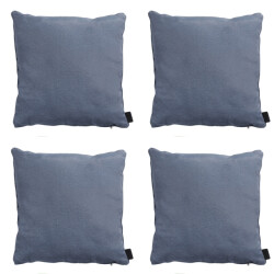 Madison sierkussen panama safier blue ca. 45x45 cm set van 4