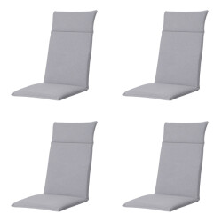 Madison tuinstoelkussen hoge rug manchester light grey ca. 120x50 cm set