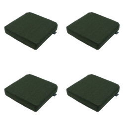 Madison zitkussen green canvas eco+ ca. 40x40 cm set van 4