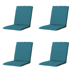 Madison stapelstoelkussen panama sea blue ca. 97x49 cm set van 4