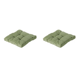 Madison florance zitkussen basic green ca. 60x60 cm set van 2