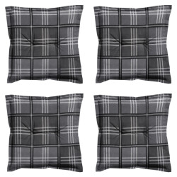 Madison zitkussen patchy grey ca. 50x50 cm set van 4