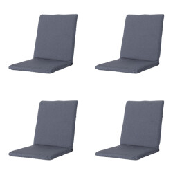 Madison stapelstoelkussen manchester denim grey ca. 97x49 cm set van 4