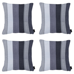 Madison sierkussen victoria grey ca. 50x50 cm set van 4