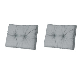 Madison florance rugkussen basic grey ca. 43x60 cm set van 2
