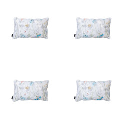 Madison sierkussen donna azure canvas eco+ ca. 30x50 cm set van 4