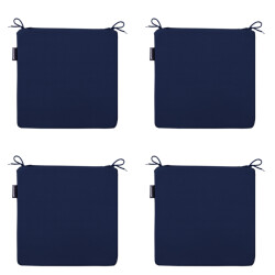 Madison zitkussen panama indigo ca. 40x40 cm set van 4
