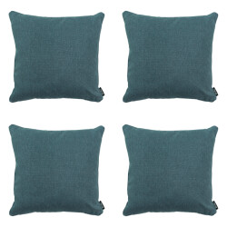Madison sierkussen sea blue canvas eco+ ca. 50x50 cm set van 4