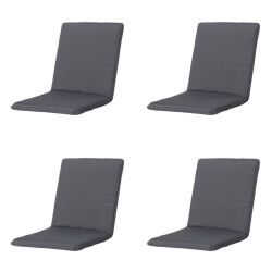 Madison stapelstoelkussen panama grey ca. 97x49 cm set van 4