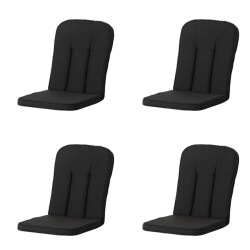 Madison tuinkussen carlo / calvia rib black ca. 100x48 cm set van 4