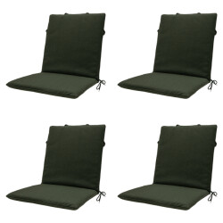 Madison stapelstoelkussen green canvas eco+ ca. 97x49 cm set van 4